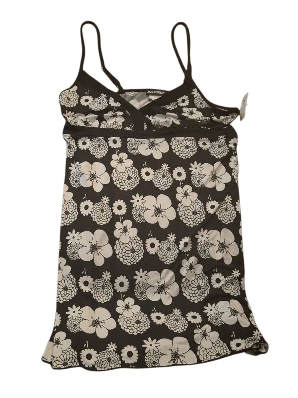 Joe Boxer Black and White Floral Cami Pj (526)